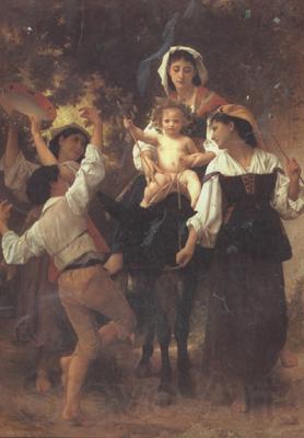 Adolphe William Bouguereau Return from the Harvest (mk26) Norge oil painting art